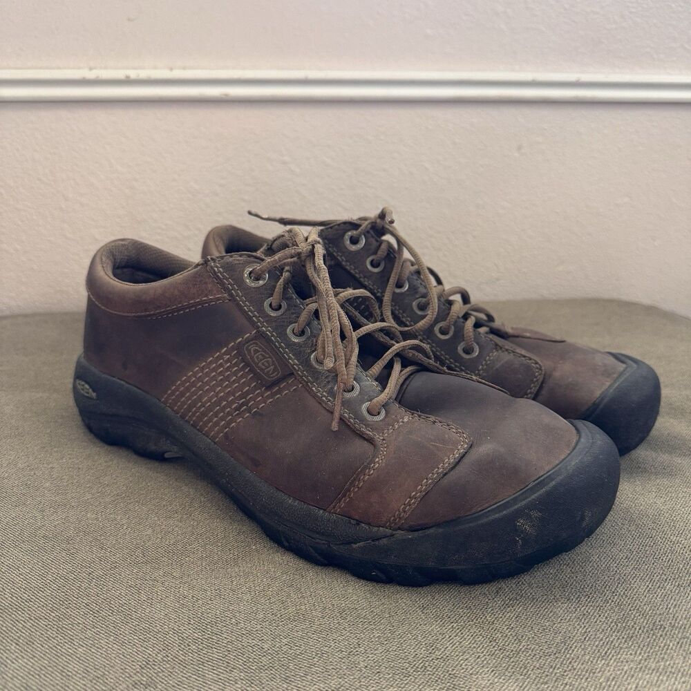 Keen Austin Shoe Brown Men US 11.5 casual outdoor oiled leather gorpcore Hiking